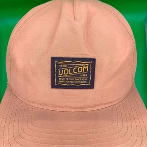 Volcom Road Tested 5 Panel Snap Back Cap - Brown/Tan/Dull Gold - Adjustable